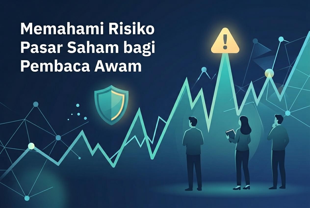 Ilustrasi volatilitas dan risiko pasar saham bagi pembaca awam